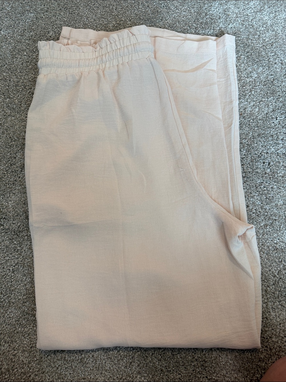 Light Blush Elastic Waist Pull-On Pants
